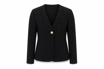 Liz Claiborne Women’s Black Size 12 Shawl Collar Tuxedo Blazer
