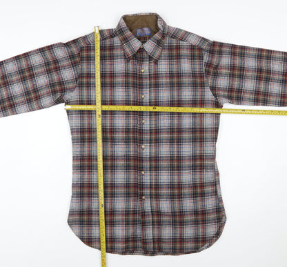 Pendleton Men's Multicoloured Wool Plaid Flannel Button-Up Shirt M