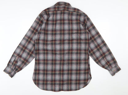 Pendleton Men's Multicoloured Wool Plaid Flannel Button-Up Shirt M
