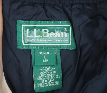 L.L.Bean Women's Black L Regular Insulated Snow Pants Waterproof