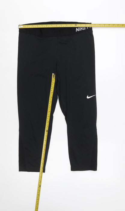 Nike Pro Dri-Fit Women's Black XL Capri Compression Leggings
