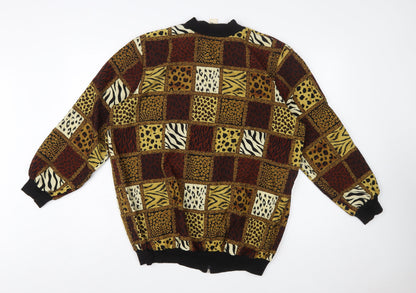 A Personal Touch Women's Multicoloured Animal Print Bomber Jacket M