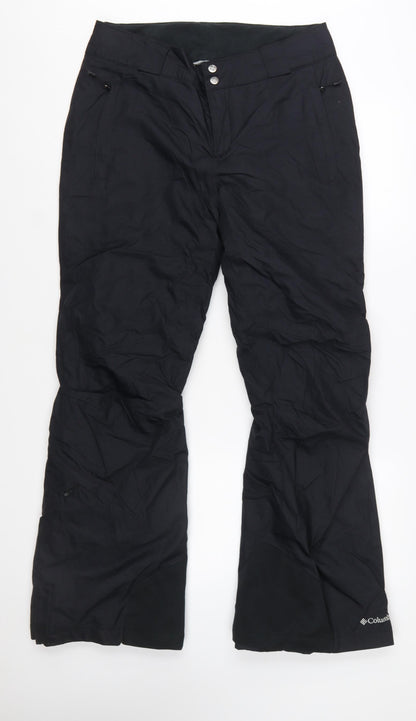 Columbia Womens Black M Regular Waterproof Insulated Snow Pants