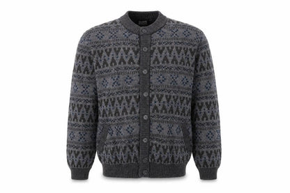 Simons Men's Grey Alpaca Wool Blend Button Cardigan L