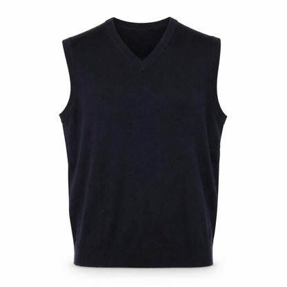 James Pringle Men's Black Acrylic V-Neck Sleeveless Knit Vest M