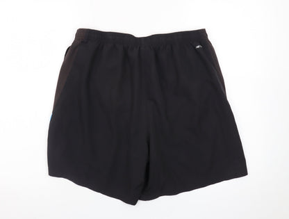 New Balance Men Black L Athletic Running Shorts Quick Dry
