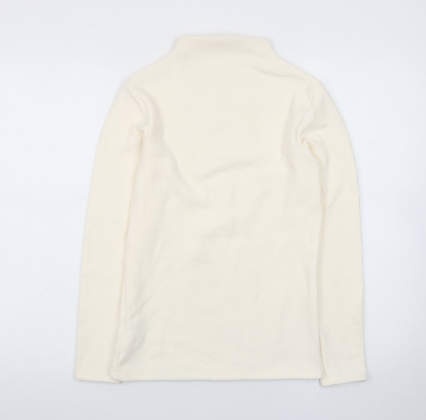 Marks and Spencer Women Ivory Heatgen High Neck Jumper Size 12