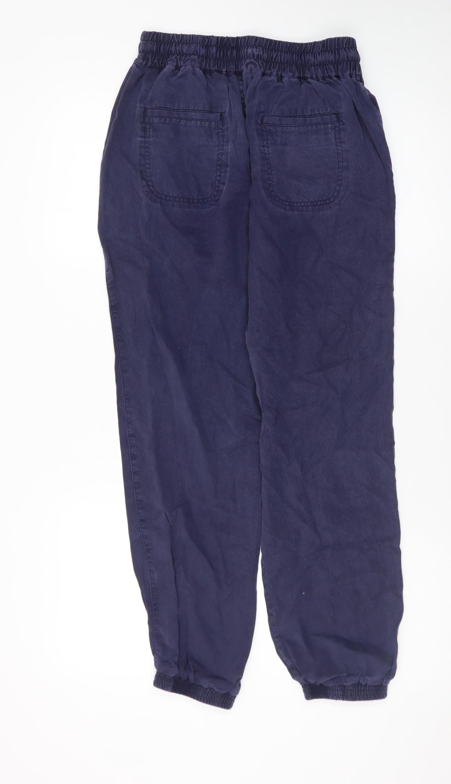 Fat Face Womens Blue Cotton Jogger Trousers Size 8