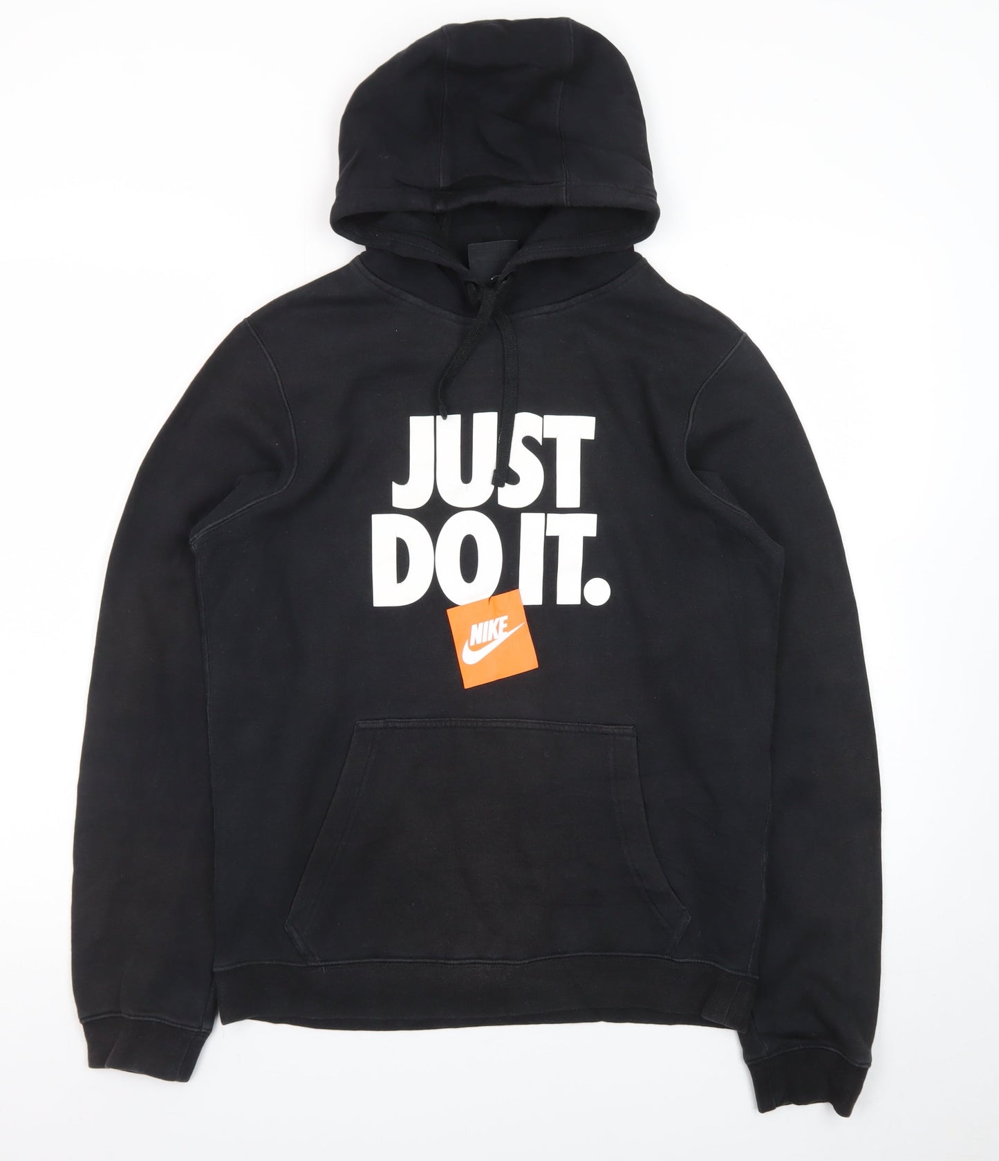 Nike Men's Black Pullover Hoodie Small Just Do It Logo Sportswear