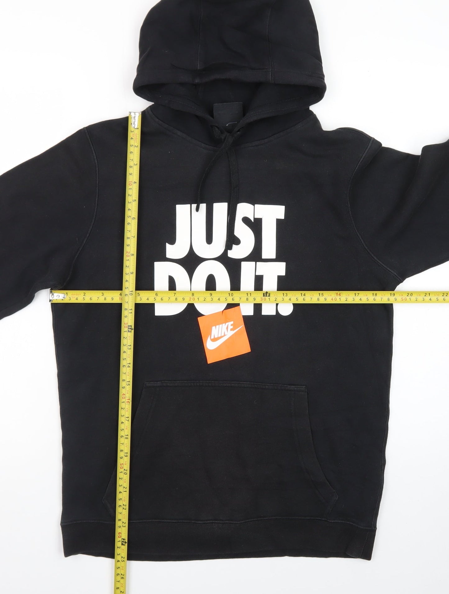 Nike Men's Black Pullover Hoodie Small Just Do It Logo Sportswear