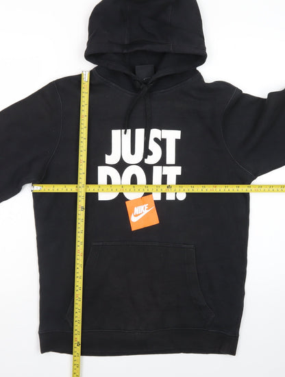 Nike Men's Black Pullover Hoodie Small Just Do It Logo Sportswear