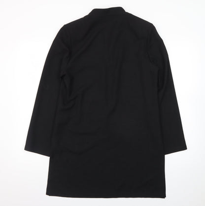 Jacques Vert Women Black Size 10 Long Sleeve Blazer Coat
