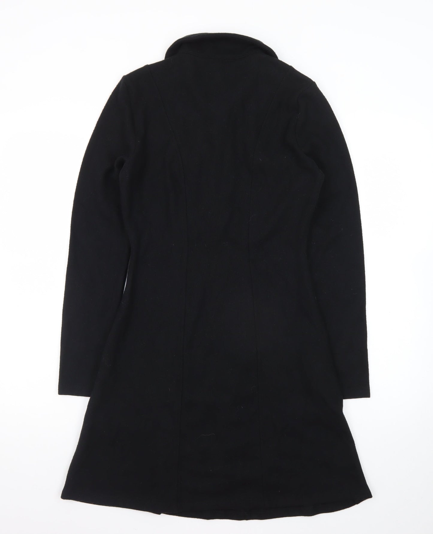 Marks and Spencer Women’s Black Fit & Flare Collared Knee Length Dress Size 8