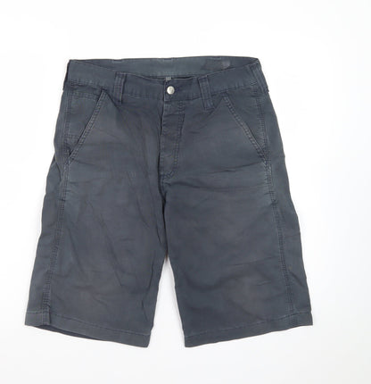 Carhartt Men Blue 28 Work Bermuda Canvas Shorts