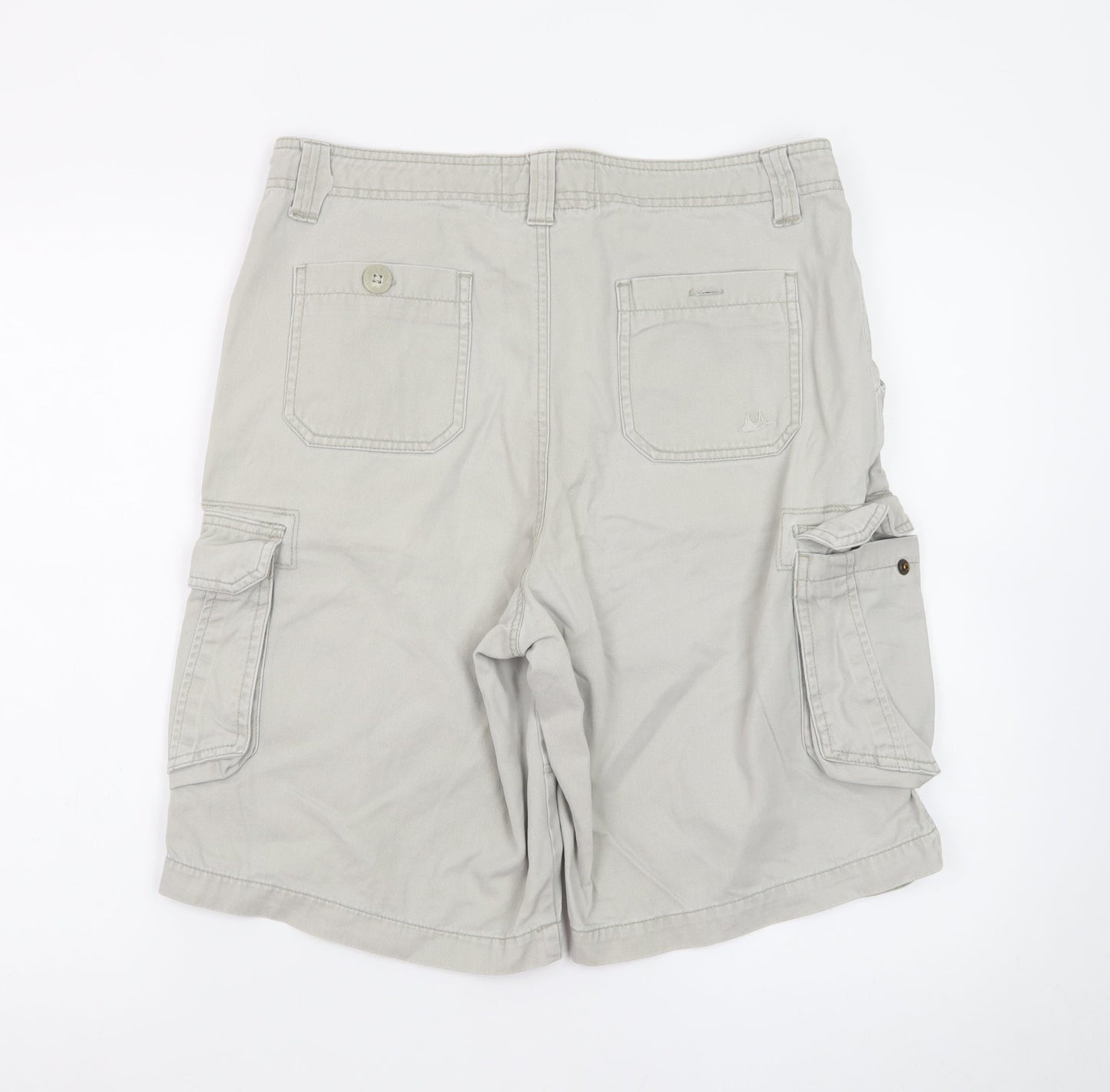 Mantaray Men's Beige Cargo Shorts Size 32 Regular Fit Casual