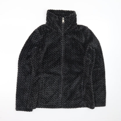 Regatta Womens Black Fleece Jacket Size 10 Lightweight Zip Up