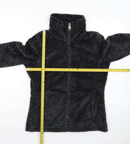 Regatta Womens Black Fleece Jacket Size 10 Lightweight Zip Up
