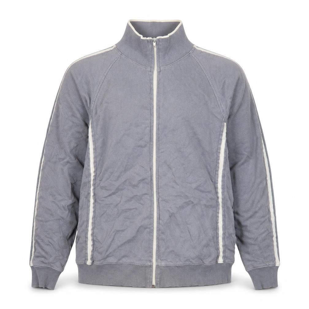 Petroleum Forward Men's Grey Full Zip Cotton Jacket Size M