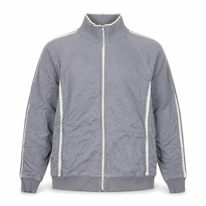Petroleum Forward Men's Grey Full Zip Cotton Jacket Size M