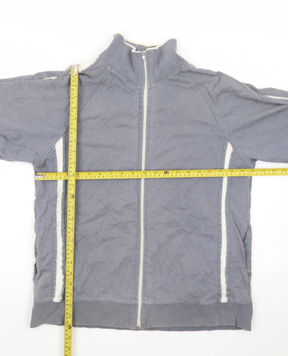 Petroleum Forward Men's Grey Full Zip Cotton Jacket Size M
