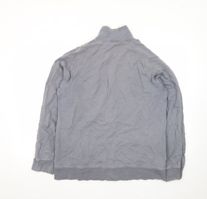 Petroleum Forward Men's Grey Full Zip Cotton Jacket Size M