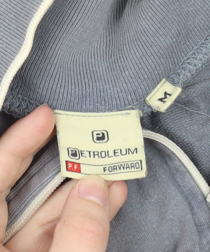 Petroleum Forward Men's Grey Full Zip Cotton Jacket Size M