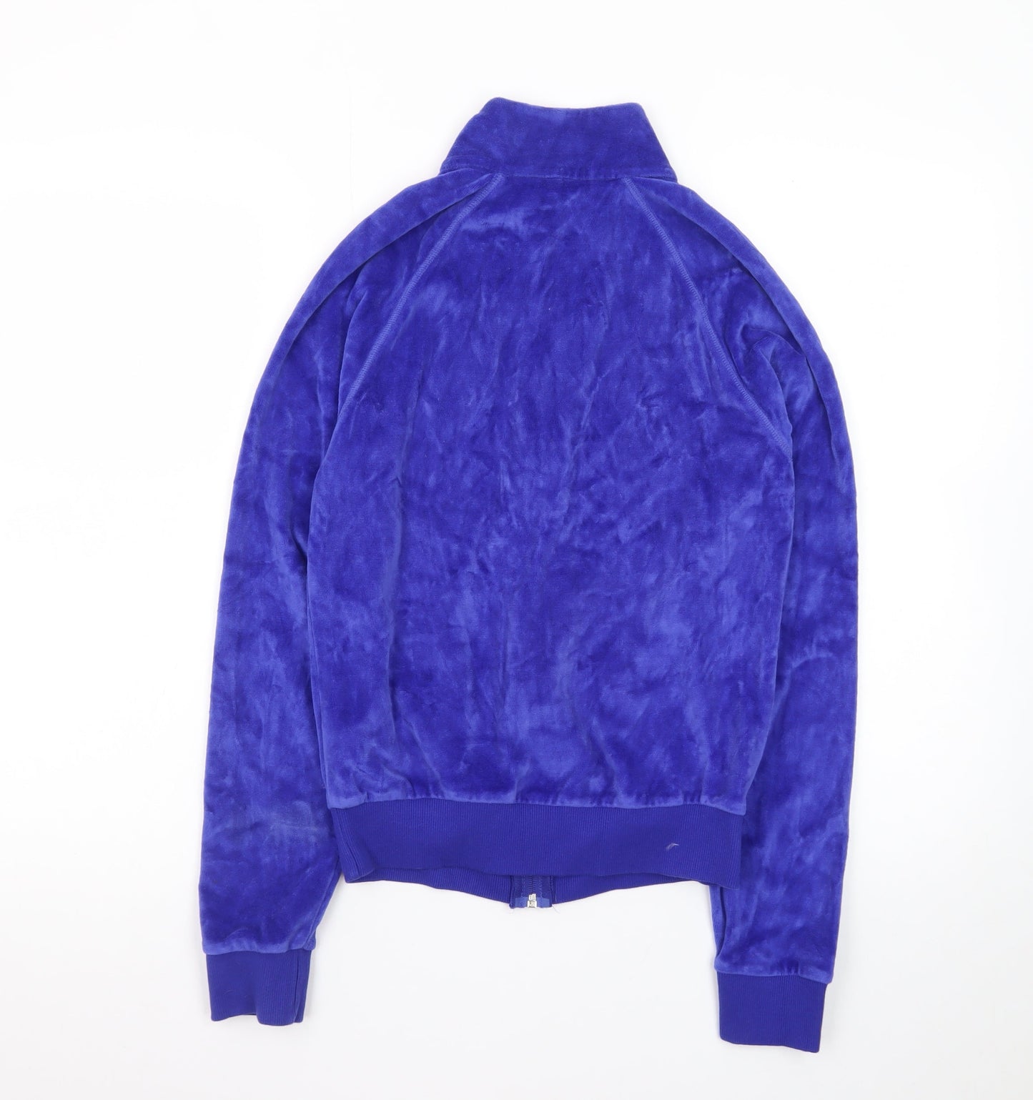 Marks and Spencer Women Blue Velour Zip Jacket UK 8