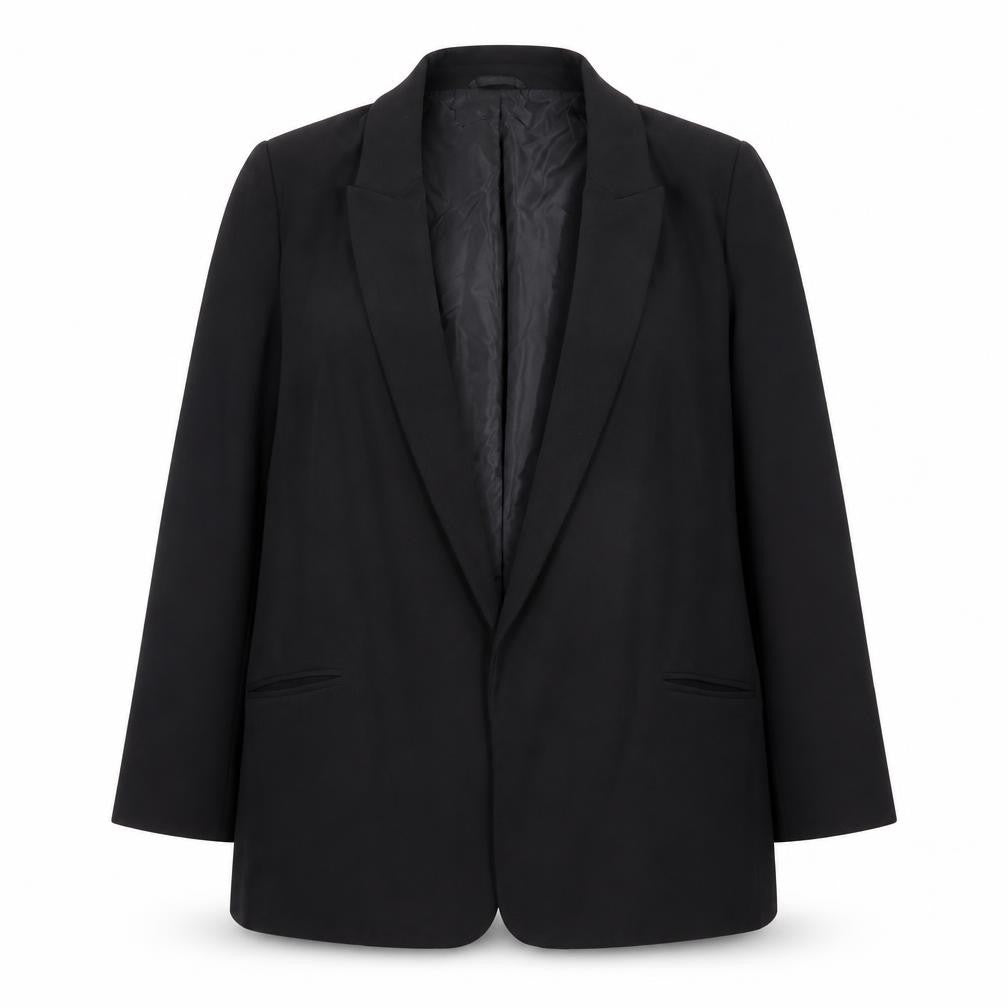 Next Women Black Tailored Single-Breasted Blazer UK 16