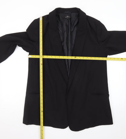 Next Women Black Tailored Single-Breasted Blazer UK 16