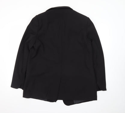Next Women Black Tailored Single-Breasted Blazer UK 16