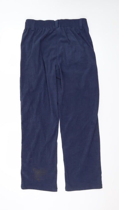 Halara Women's Blue Corduroy Trousers Size S Regular Fit