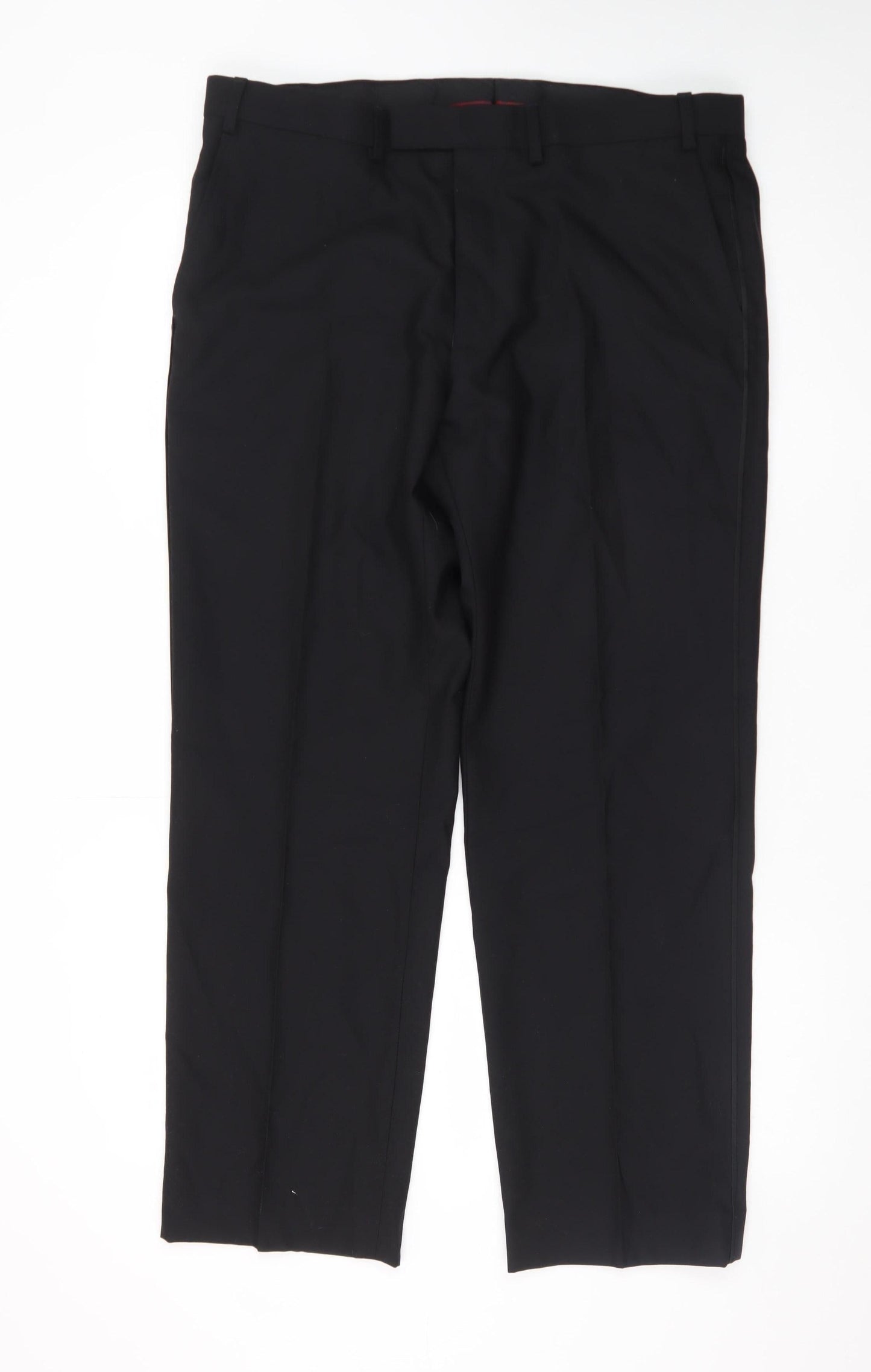 Marks and Spencer Men's Black Wool Dress Pants Size L Regular Fit