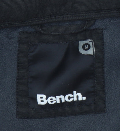 Bench Mens Black Softshell Hooded Jacket Medium Windproof