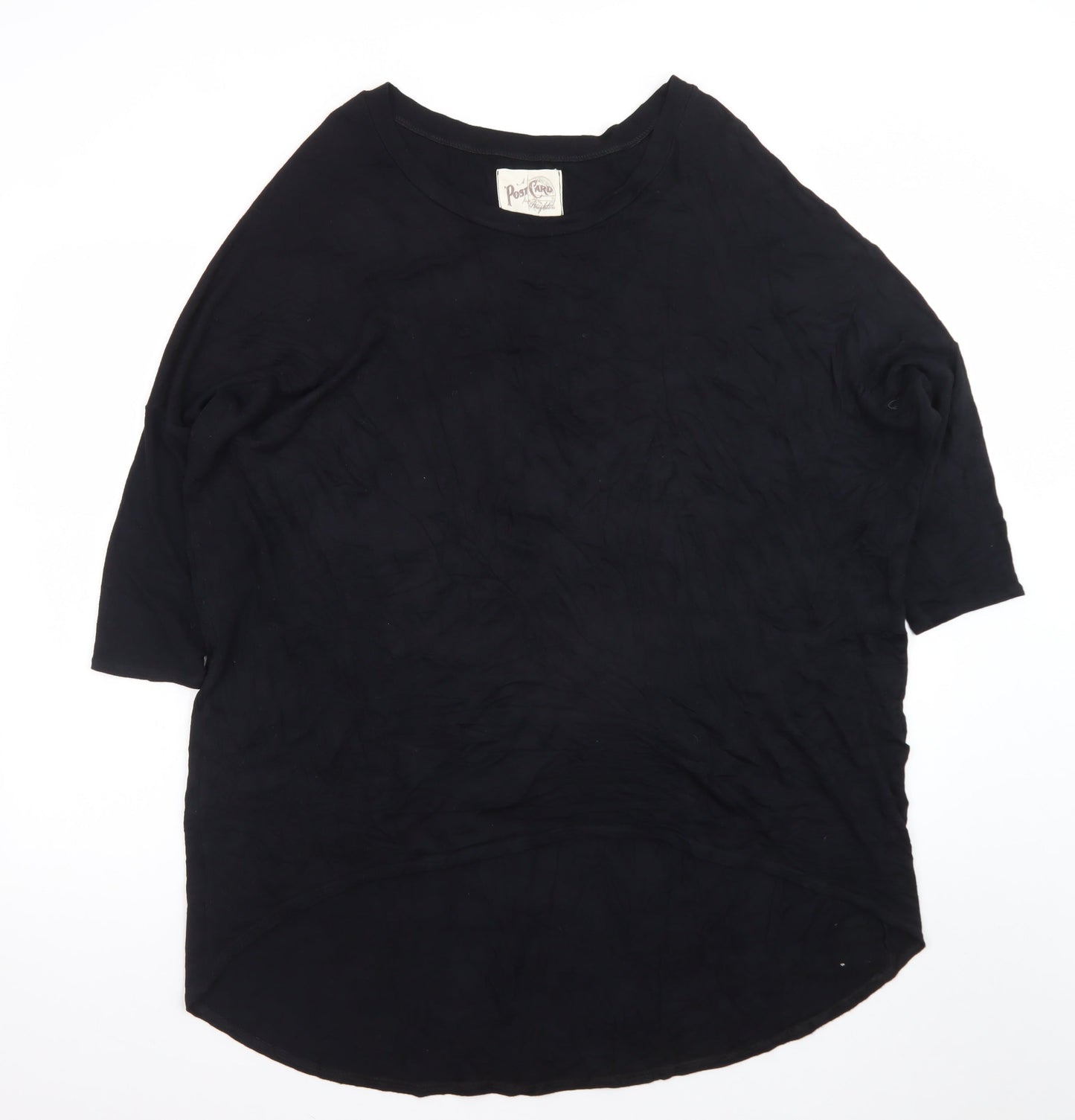 A Postcard From Brighton Women’s Black Relaxed Jersey T-Shirt Size 12