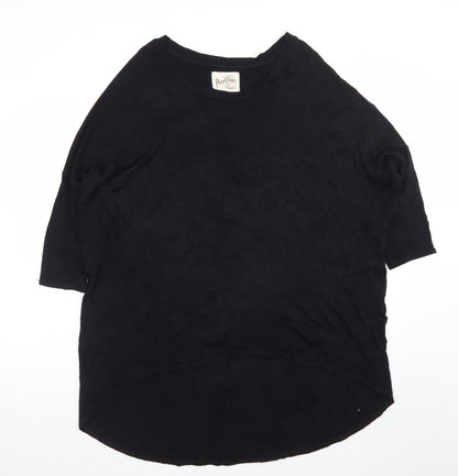 A Postcard From Brighton Women’s Black Relaxed Jersey T-Shirt Size 12