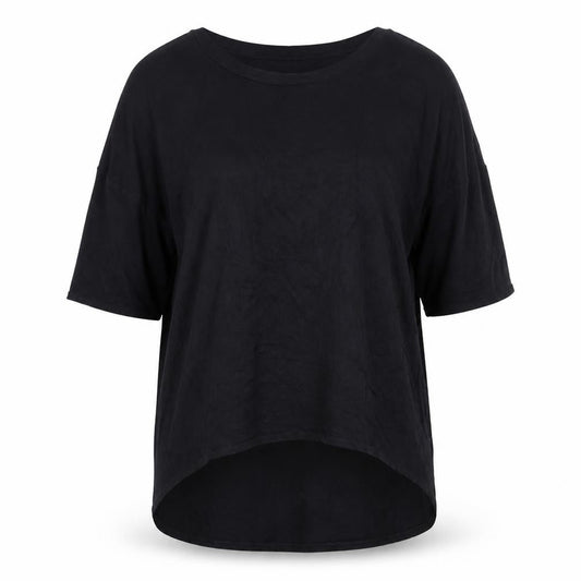 A Postcard From Brighton Women’s Black Relaxed Jersey T-Shirt Size 12