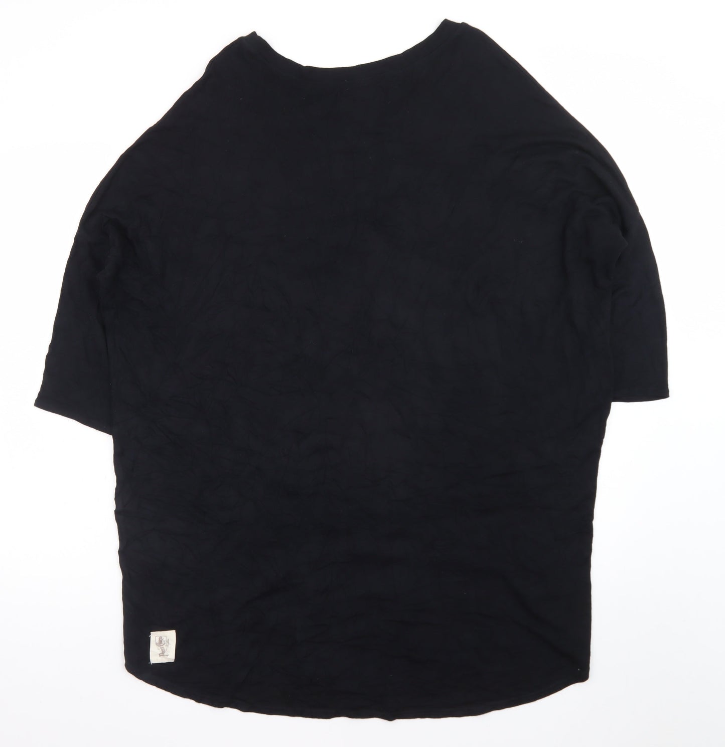 A Postcard From Brighton Women’s Black Relaxed Jersey T-Shirt Size 12