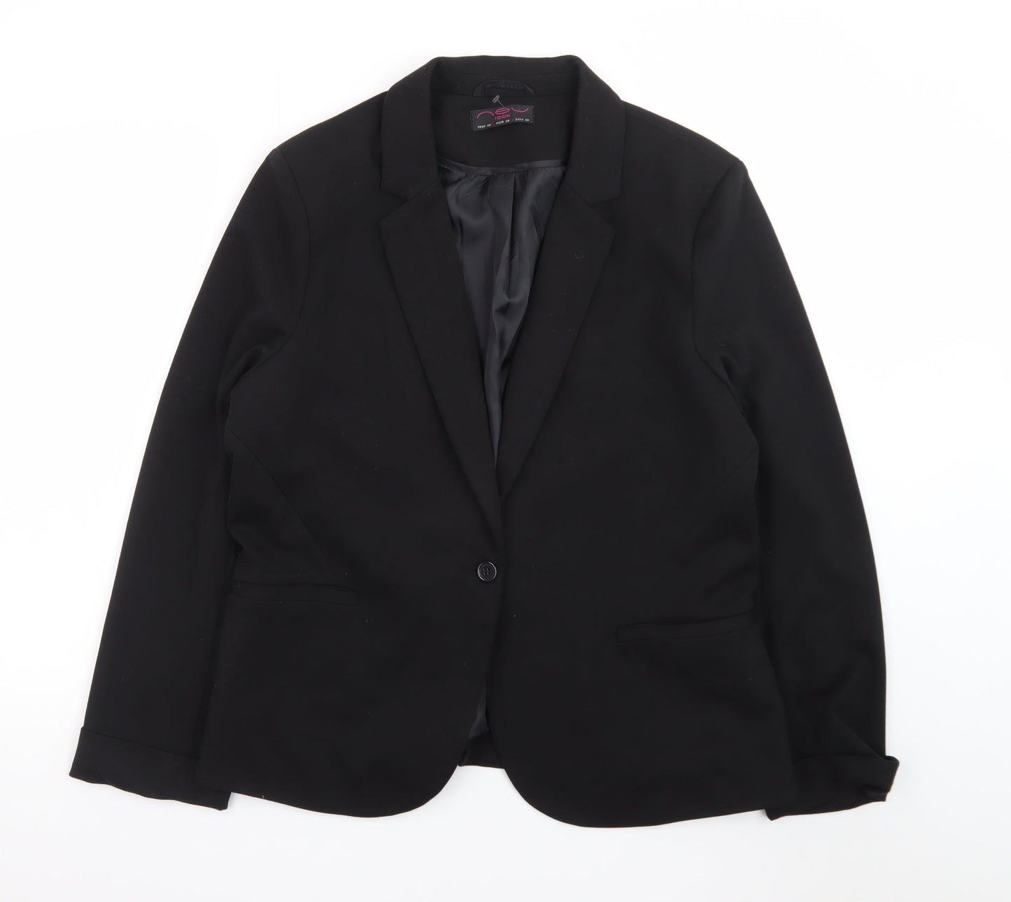 Womens UK Size 18 New Look Regular Black Blazer