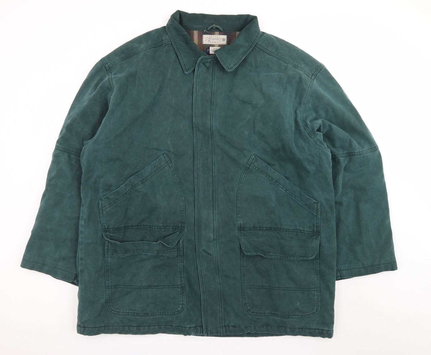 Pure Stuff Men's Green Cotton Lined Work Jacket XL