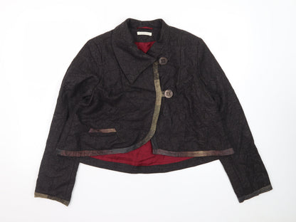 Womens UK Size 12 Imprevu Design Brown Blazer