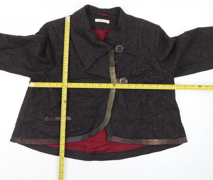Womens UK Size 12 Imprevu Design Brown Blazer