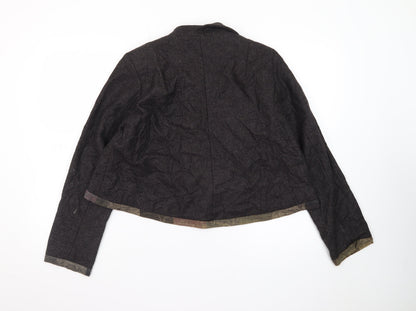 Womens UK Size 12 Imprevu Design Brown Blazer