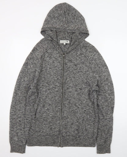Jack Russell Men’s Grey Cotton Full Zip Hoodie M