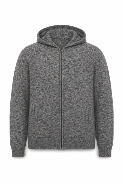 Jack Russell Men’s Grey Cotton Full Zip Hoodie M