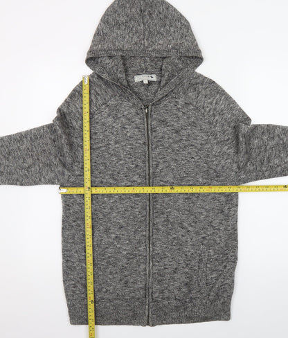 Jack Russell Men’s Grey Cotton Full Zip Hoodie M