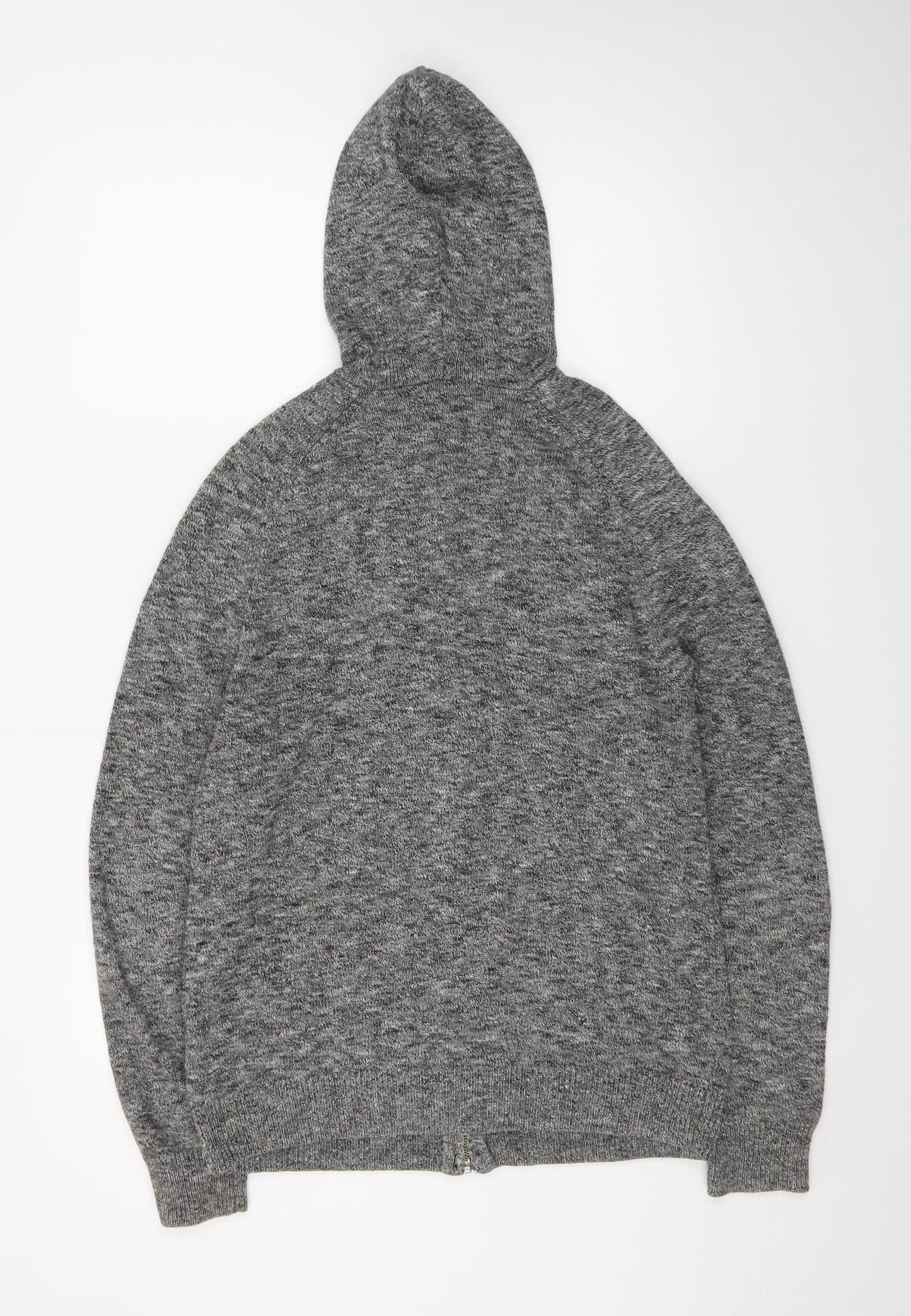 Jack Russell Men’s Grey Cotton Full Zip Hoodie M