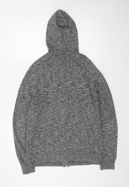 Jack Russell Men’s Grey Cotton Full Zip Hoodie M