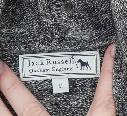 Jack Russell Men’s Grey Cotton Full Zip Hoodie M