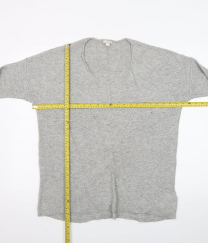 Gap Women’s Grey V-Neck Long Sleeve Knit Pullover Jumper Size L