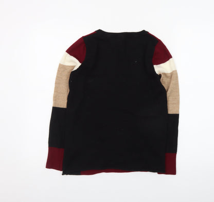 Winser London Women Multicoloured M Merino Wool Striped Jumper